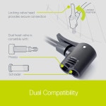 델타 사이클별 게이지가 자전거 펌프 - 읽기 쉬운 타이어 슈레이더 프레스타 밸브 자전거용 소형 공기