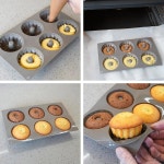 신산예 미니 번트 케이크 베이킹 팬 6캐비티 실리콘 팬 논스틱 컵케이크용 작은 몰드 도넛 콘브레드 브라우니 젤리