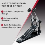 더블 베이스 드럼 페달 렌 앤 와이드 세트 전자 드럼을 위한 체인 스텝 온 해머