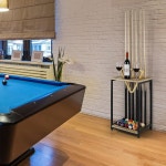 스미세이 풀 스틱 홀더 큐 랙 나무 당구 당구장 게임룸 클럽 테이블 액세서리용 6개의 큐 바닥 스탠드 라이트 Deep