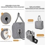 바퀴가 달린 항공사 반려동물 캐리어 - 최대 30파운드의 고양이 개를 위한 대형 메쉬 환기 프라이버시 커버 분리형 바퀴 TSA 승인