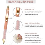 린브순 젤 펜 잉크 0 파인 포인트 매끄러운 필기 접이식 사무용품 12개 12-count