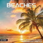 2025 월 캘린더 비치 18개월 걸 수 캘린더 비치 12 x 24 오픈 두꺼운 광택 종이 정리 Alpenglow