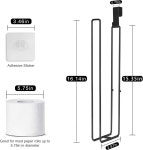 욕실 화장지 홀더 2롤 추가 수납 탱크 위 홀더 벽걸이 소형 화장실 정리함 접착식 RV 티슈 보관함 스테인리스 스틸 1PC 2 Roll 1pc