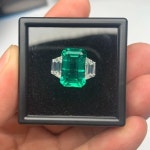 Pirmiana 열수법 실험실에서 Moissanite AS로 에메랄드를 재배하여 보석 제작을 위한 맞춤형 비즈 세트