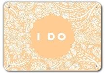 PetKa Signs and Graphics 14x10 I Do 14 x 10 알루미늄 사인 높이 25 너비 35 길 PKWD-0045-NA