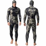 나탈리 오스만 카모 스피어피싱 잠수복 남성 1 네오프렌 2피스 후드 슈퍼 스트레치 다이빙 슈트 Camo-3mm Large