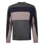 엠포리오아르마니 Emporio Armani 로고 자수 크루넥 스웨터 EM002423AF14199 F8083BLACKINKBLOCK TP9443