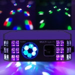 와이스트 올인원 복합조명 노래방 클럽 스피닝룸 무대조명 6구회오리파 레이저 싸이키 UV 멀티4