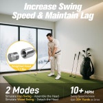 포디우맥스 골프 스윙 트레이너 템포 경로용 그립 언 우드 히트 치핑용 웨이트 2종 논슬립 오른손 인체공학적 트레이닝 보조 골퍼 남성 초보자