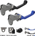 TTR 110 블랙용 IUVWISN 더트 바이크 브레이크 레버 접이식 CNC TTR110