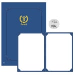 우진산업 우진 축수료 끼움식 종이상장케이스 350g 22 8 x 31 5 cm 청색 5세트
