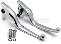 HTMT 부품 크롬 브레이크 클러치 핸드 레버 할리 투어링 트라이크 모델 2014-이후 FLHR FLHRC와 호환 유압 클러치가 장착된 MT241-026-CD