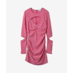 GANNI 스트레치 시어서커 드레스 F7665