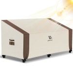 Zadst Cycle 야외 가구 커버 62 파티오 소파 커버 방수 러브시트 소파용 3개의 시트 소파 자외선 방지 찢어짐 중간 1팩