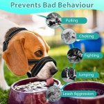 개 헤드칼라 당김 방지 칼라 조절 가능한 반사 입마개 훈련용 목줄이 입마개 L