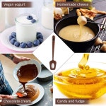 온도계가 내장된 에펑 캔디 주걱과 냄비 클립 u2013 만들기 초콜릿 잼 시럽을 위한 빠른 읽기 디지털 주걱 온도계 BPA 프리 실리콘 Chocolate