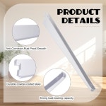 이중 트랙 시스템 옷장 정리용 크로블리스풀 20개 조절 선반 브래킷 헤비 듀티 와이어 브래킷 흰색 11 5 7 Inch