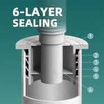 드레인 튜브 호스 씰 탈취제 실리콘 플러그 하수구 냄새 방지 바닥 커버