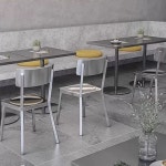 스텐 스틸 미니멀 주방 두꺼운 스테인리스 사각 테이블