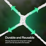 비보선 헤비 듀티 폴리에스터 플랜트 트렐리스 네트 5 x 15피트 1팩 1 1 5 x15 - 6 square mesh