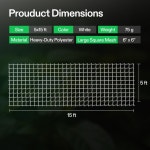 비보선 헤비 듀티 폴리에스터 플랜트 트렐리스 네트 5 x 15피트 1팩 1 1 5 x15 - 6 square mesh