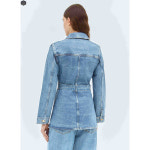 GANNI 슬림핏 데님 자켓 J1540