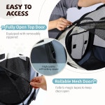 센콘 휴대용 애완동물 놀이펜 개 놀이펜 접이식 운동 펜 텐트 고양이 집 놀이터에서 강아지 실내 여행 캠핑을 즐길 수 있습니다