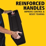 고무 메이드 상업용 제품 슬림 짐 플라스틱 직사각형 쓰레기통 통풍 채널이 n주방용 23갤 사무실용 작업 공간