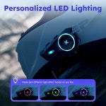 AI 음성 제어 기능이 MAXRUNON D10 오토바이 블루투스 헤드셋 소음 감소 4인승 헬멧 헤드폰 통신 시스템 FM 라디오 유니버설 페어링... 