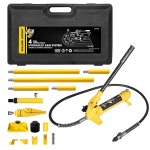 옐로우 재킷 4톤 포르타 파워 키트 유압 램 잭 푸셔 풀러 자동차 차체 프레임 도구 트럭 농장용 블로우 몰드 운반 보관 케이스 4 Ton