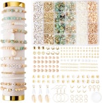 자일리즈 주얼리 키트 불규칙한 천연 돌을 위한 돌 구슬과 DIY 공예 팔찌 목걸이 귀걸이 Amazonian