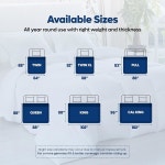 유토피아 침구 이불 퀸 사이즈 올 시즌 삽입 모서리 탭이 다운 얼터너티브 박스 스티치 베드 이불 세탁기 세탁