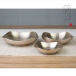 오부자방짜유기 사각찬기 1호 2호 3호 무형문화재14호 1개 1호11cm