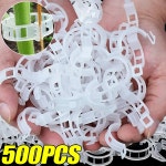 500 50PCS 식물 지원 클립 재사용 가능한 플라스틱 연결 포도 나무 고정 토마토 야채 홀더 버클 정원 도구