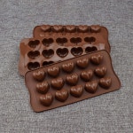 초콜릿 실리콘 몰드 비누 젤리 발렌타인 아이스 하트 모양 케이크 액세서리 트러플 베이킹