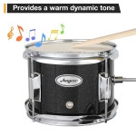 가비라이프 드럼 세트 심벌 톰 베이스 드럼 스틱 페달 스툴이 포함된 3피스 주니어 초급 악기