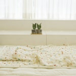 더품 여름 시원 쿨 풍기 인견 신생아 아기 이불세트 패드 이불 베개 알록달록