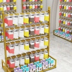 진열대 휴대폰케이스 액세서리 업소용 양말 선반 4층 56개 훅 기본형