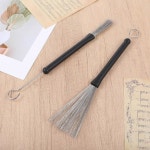 1쌍 드럼 브러시 접이식 와이어 고무 손잡이가 퍼커션 브러시 카종 재즈 어쿠스틱 록용 스틱