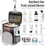 대학 기숙사용 오리지널 샤워 캐디 - 여행용 기숙사 정리 가방 대용량 빠른 건조 금속 후크로 방수 체육관 휴대용 접이식 Aqua Aqua