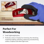 FIRSTINFO 미니 핸드 플레인 목공 트리밍 목재 플래닝용 소형 경량 스틸 바디 트리밍 플레인 1 Mini Hand Plane H54012