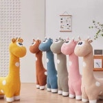 동물 기린의자 인테리어소품 대형 공룡 긴목 스툴 벤치