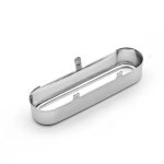 3pcs 브라스 싱글 코일 픽업 커버 핏 스트랫 ST 일렉트릭 크롬 Chrome