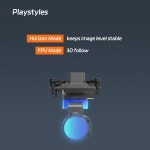 2축 FPV 카메라 짐벌 팬 틸트 마운트 UART PWM S Bus 컨트롤이 포함된 헤드 트래킹 DJI O4 O3와 호환되는 RC 자동차 비행기 드론용 런캠...