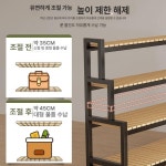 철제화분다이 정리대 인테리어 베란다 거실 식물 이동형-블랙 20강이중