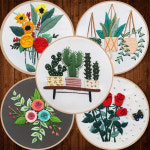 프랑스자수 DIY 패키지 십자수 세트 도안 재료