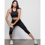 여성용 TNNZEET 카프리 레깅스 - 포켓 하이웨이스트 요가 팬츠 운동 사이클링 배 컨트롤