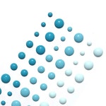 10팩 54개 팩 원형 모듬 사이즈 자가 접착 에나멜 점 30개 혼합