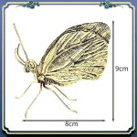 홈 오피스 자동차 장식 수제 빈티지 나비 조각 황동 동물 인형 1